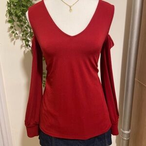Express Vibrant Red Top